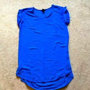 Royal Blue Sheer Top